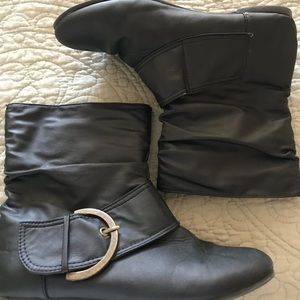 Black ankle boots